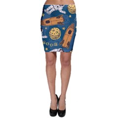 Missile Pattern Bodycon Skirt