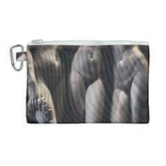 Three Graces Sculpture Detail Canvas Cosmetic Bag (large) by dflcprintsclothing