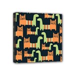 Seamless-pattern-with-cats Mini Canvas 4  x 4  (Stretched)