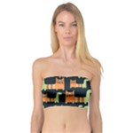 Seamless-pattern-with-cats Bandeau Top