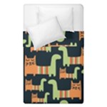 Seamless-pattern-with-cats Duvet Cover Double Side (Single Size)