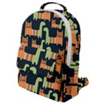 Seamless-pattern-with-cats Flap Pocket Backpack (Small)