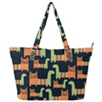 Seamless-pattern-with-cats Full Print Shoulder Bag