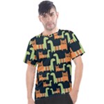 Seamless-pattern-with-cats Men s Sport Top