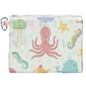 Underwater-seamless-pattern-light-background-funny Canvas Cosmetic Bag (XXL) View1