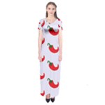 Small Peppers Short Sleeve Maxi Dress