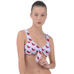 Small Peppers Front Tie Bikini Top