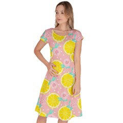Pink Lemons Classic Short Sleeve Dress by ConteMonfrey