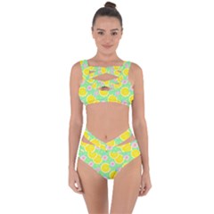 Green Lemons Bandaged Up Bikini Set  by ConteMonfrey
