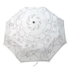 Starships Silhouettes - Space Elements Folding Umbrellas by ConteMonfrey