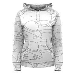 Starships Silhouettes - Space Elements Women s Pullover Hoodie by ConteMonfrey