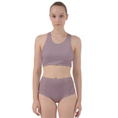 Terracotta Knit Racer Back Bikini Set by ConteMonfrey
