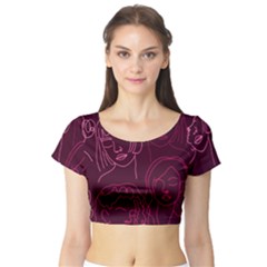 Im Only Woman Short Sleeve Crop Top by ConteMonfrey
