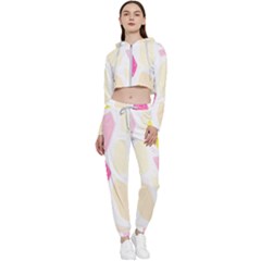 Crystal Energy Cropped Zip Up Lounge Set by ConteMonfrey