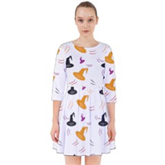 Witch Hat Witch Magic Halloween Smock Dress