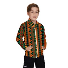 African Pattern Texture Kids  Windbreaker