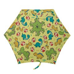 Seamless Pattern With Cute Dinosaurs Character Mini Folding Umbrellas by Wegoenart