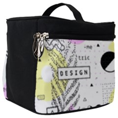 Graphic-design-geometric-background Make Up Travel Bag (big) by Wegoenart
