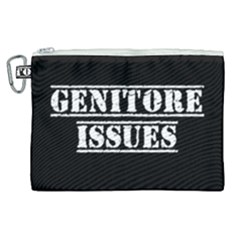 Genitore Issues  Canvas Cosmetic Bag (xl) by ConteMonfrey