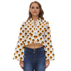 That`s Nuts   Boho Long Bell Sleeve Top by ConteMonfrey