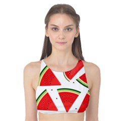 Watermelon Cuties White Tank Bikini Top by ConteMonfrey
