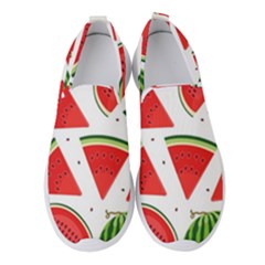 Watermelon Cuties White Women s Slip On Sneakers by ConteMonfrey