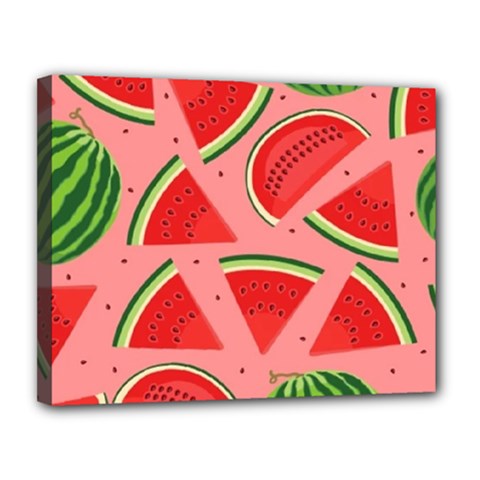Red Watermelon  Canvas 14  X 11  (stretched) by ConteMonfrey