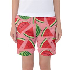 Red Watermelon  Women s Basketball Shorts by ConteMonfrey