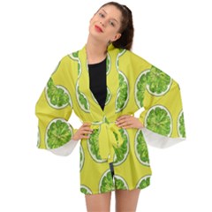 Yellow Lemonade  Long Sleeve Kimono by ConteMonfrey