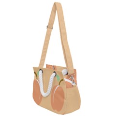 I Get My Peaches Everywhere Rope Handles Shoulder Strap Bag by ConteMonfrey