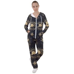 Asian-set-with-clouds-moon-sun-stars-vector-collection-oriental-chinese-japanese-korean-style Women s Tracksuit by Wegoenart