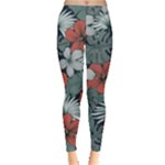 Seamless-floral-pattern-with-tropical-flowers Leggings 