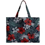Seamless-floral-pattern-with-tropical-flowers Zipper Mini Tote Bag