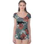 Seamless-floral-pattern-with-tropical-flowers Boyleg Leotard 