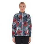 Seamless-floral-pattern-with-tropical-flowers Women s Bomber Jacket