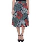 Seamless-floral-pattern-with-tropical-flowers Classic Midi Skirt