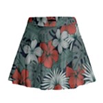 Seamless-floral-pattern-with-tropical-flowers Mini Flare Skirt