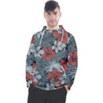Seamless-floral-pattern-with-tropical-flowers Men s Pullover Hoodie