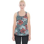 Seamless-floral-pattern-with-tropical-flowers Piece Up Tank Top