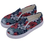 Seamless-floral-pattern-with-tropical-flowers Kids  Canvas Slip Ons