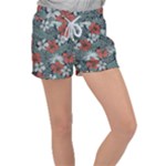 Seamless-floral-pattern-with-tropical-flowers Velour Lounge Shorts