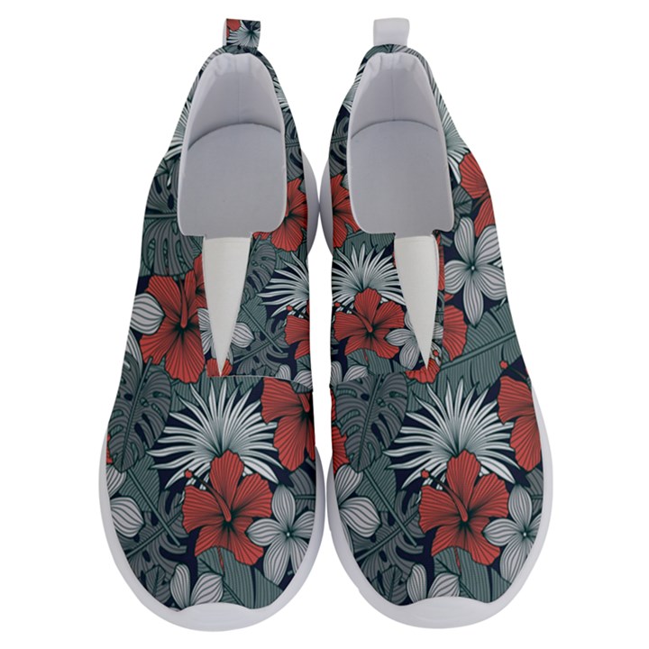 Seamless-floral-pattern-with-tropical-flowers No Lace Lightweight Shoes