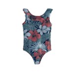 Seamless-floral-pattern-with-tropical-flowers Kids  Frill Swimsuit