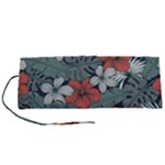 Seamless-floral-pattern-with-tropical-flowers Roll Up Canvas Pencil Holder (S)