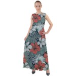 Seamless-floral-pattern-with-tropical-flowers Chiffon Mesh Boho Maxi Dress