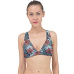 Seamless-floral-pattern-with-tropical-flowers Classic Banded Bikini Top