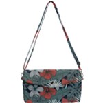 Seamless-floral-pattern-with-tropical-flowers Removable Strap Clutch Bag
