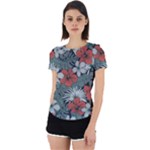 Seamless-floral-pattern-with-tropical-flowers Back Cut Out Sport Tee