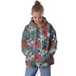 Seamless-floral-pattern-with-tropical-flowers Kids  Oversized Hoodie