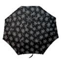 Black Cute Leaves Folding Umbrellas View1